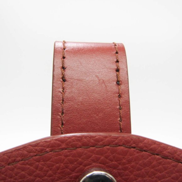 Chloé ABY S20B71P Women's Leather Shoulder Bag Red Brown - Picture 8 of 13
